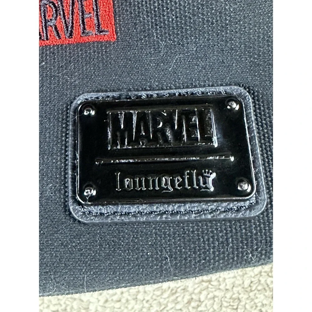 Disney Parks Marvel Loungefly Canvas Backpack Superheroes Spiderman Thor Surfer